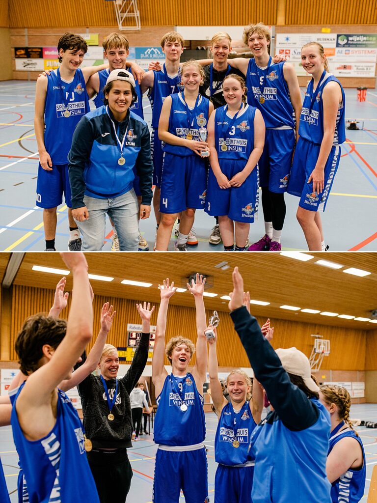 U18 kampioen, basketbal Bedum Blues